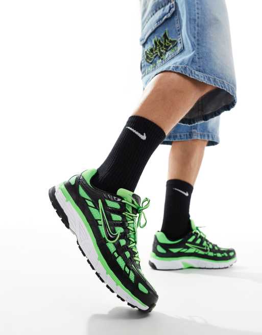 Nike P-6000 sneakers in volt and black