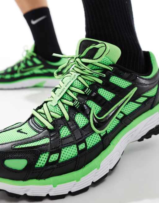 Nike P 6000 sneakers in volt and black