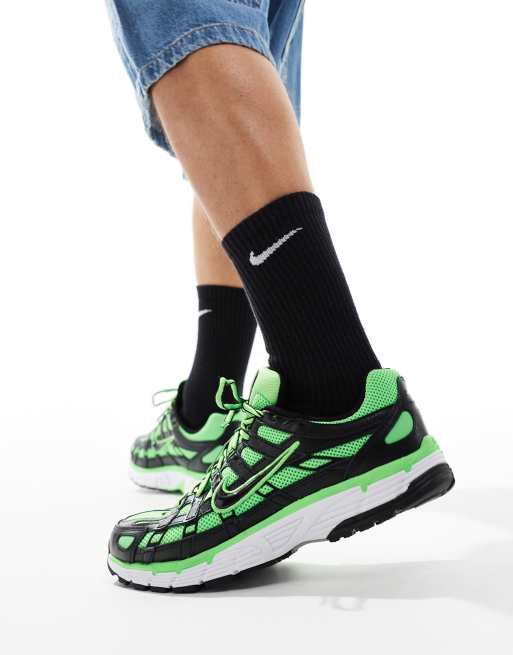 Nike P-6000 sneakers in volt and black