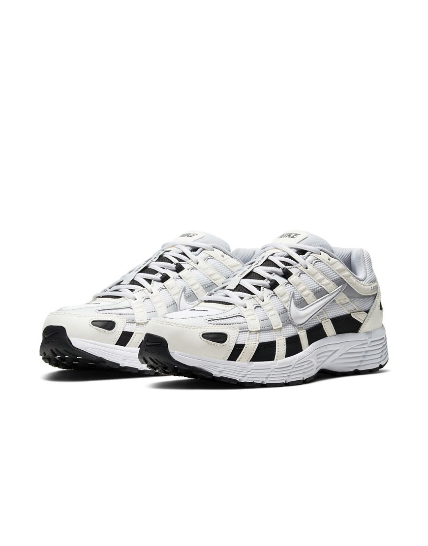Shop Nike P-6000 Sneakers In White And Black