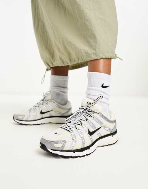 Nike P-6000 sneakers in white and black