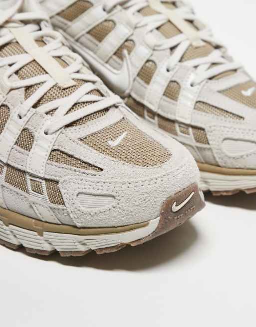Nike P-6000 sneakers in white and brown | ASOS