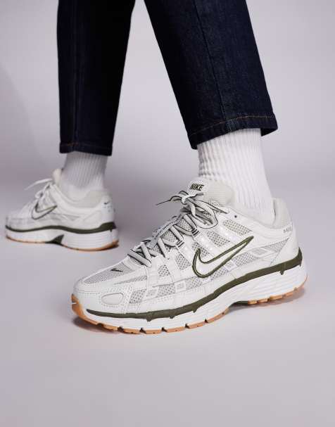 Nike P-6000 sneakers in white and brown - view 1