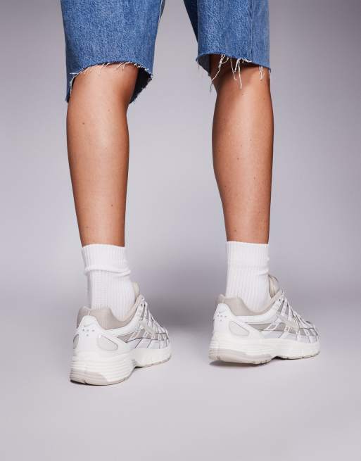 Nike P-6000 sneakers in white and cream