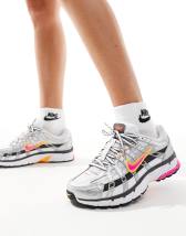 Nike P-6000 sneakers in white, black and green | ASOS