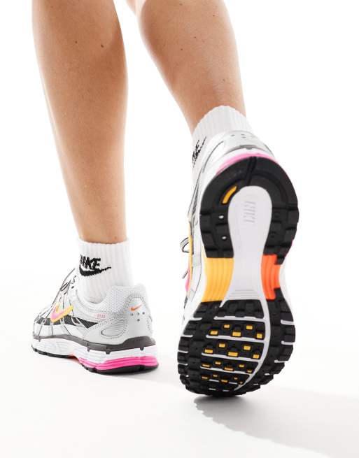 Nike P-6000 sneakers in white and pink