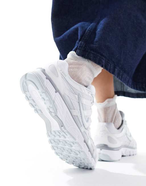Nike P-6000 sneakers in white and silver