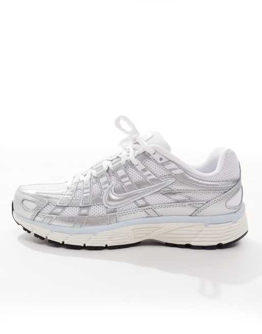 Nike P-6000 sneakers in white, gray and blue