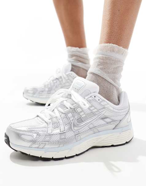 Nike P-6000 sneakers in white, gray and blue - view 1