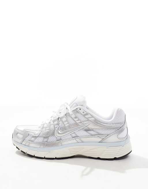 Nike P-6000 sneakers in white, gray and blue