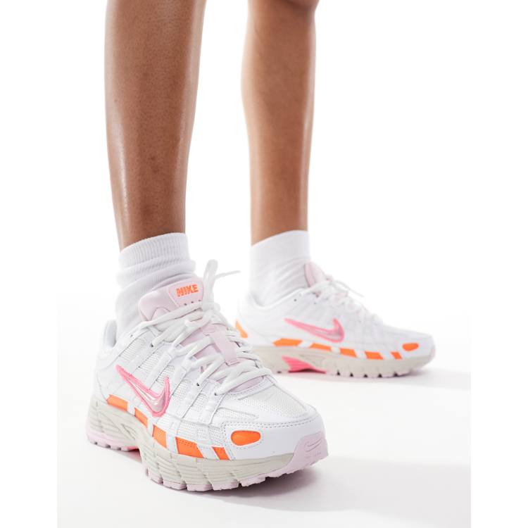 スニーカー [NIKE] P-6000 WHITE PINK Nike P-6000 sneakers in white and pink | ASOS