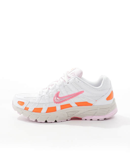 Nike P-6000 sneakers in white with pink detail | ASOS