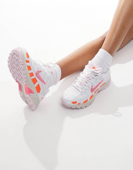 Nike P-6000 sneakers in white with pink detail | ASOS