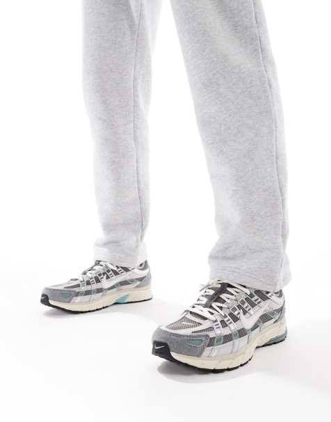 Nike - P-6000 - Sneakers unisex color grigio e bianco sporco - view 1