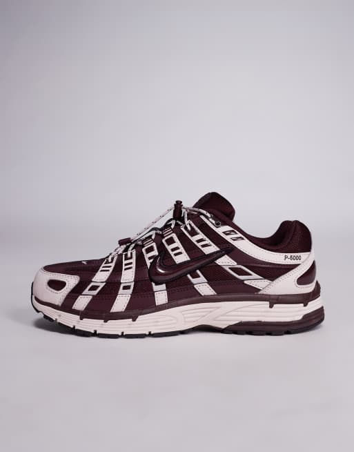 Nike P-6000 speed lace sneakers in burgundy