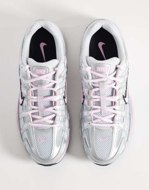 Nike – P-6000 – Srebrno-różowe buty sportowe, 2 z 5