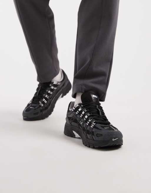 Nike P-6000 suede trainers in black, 5 of 5