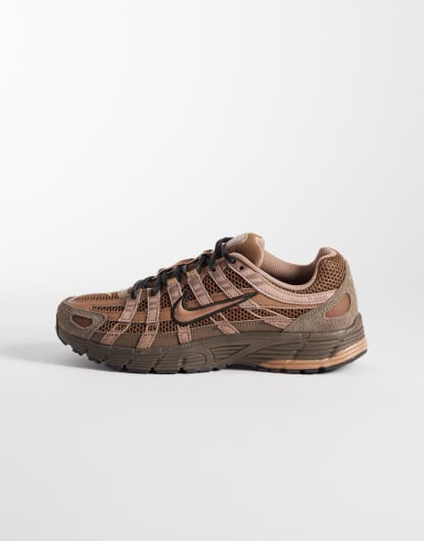 Nike P-6000 suede trainers in brown - view 1