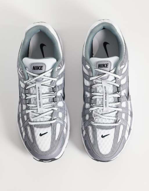 Nike – P-6000 – Szaro-białe metaliczne buty sportowe, 3 z 5