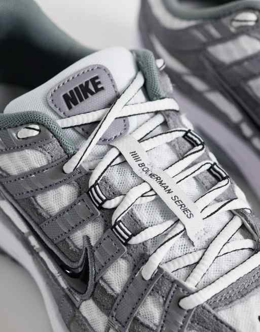 Nike – P-6000 – Szaro-białe metaliczne buty sportowe, 4 z 5