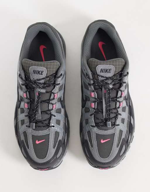 Nike P-6000 Tech speed lace sneakers i mørkegrå og pink, 2 af 5