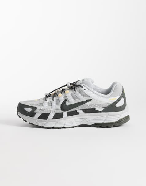 Nike P-6000 Tech speed lace trainers in multi grey - view 1