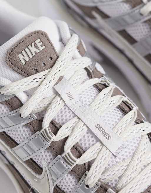 Nike P-6000 trainers in beige and white, 5 of 5