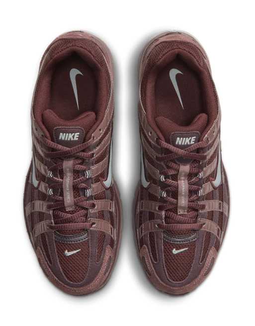 Nike P-6000 trainers in burgundy & blue, 3 of 5