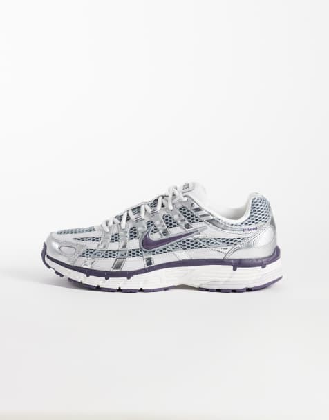 Nike P-6000 trainers in grey and metallic - view 1