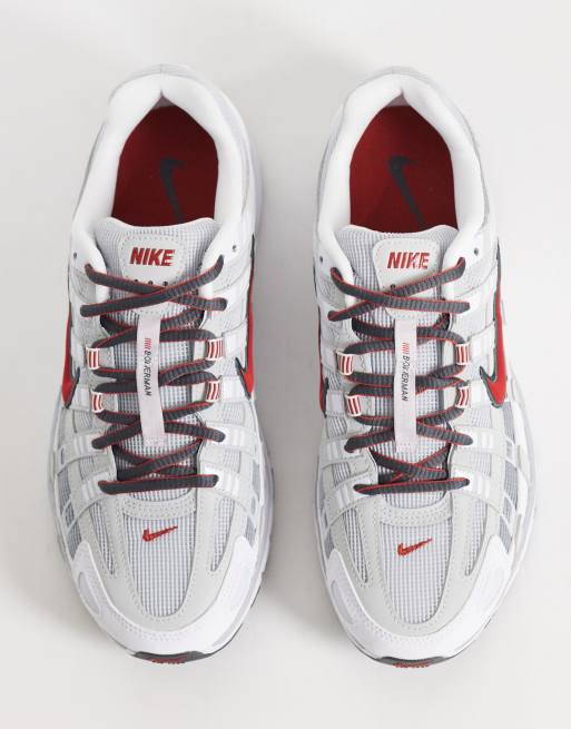 Nike P-6000 trainers in grey and red, 2 of 5