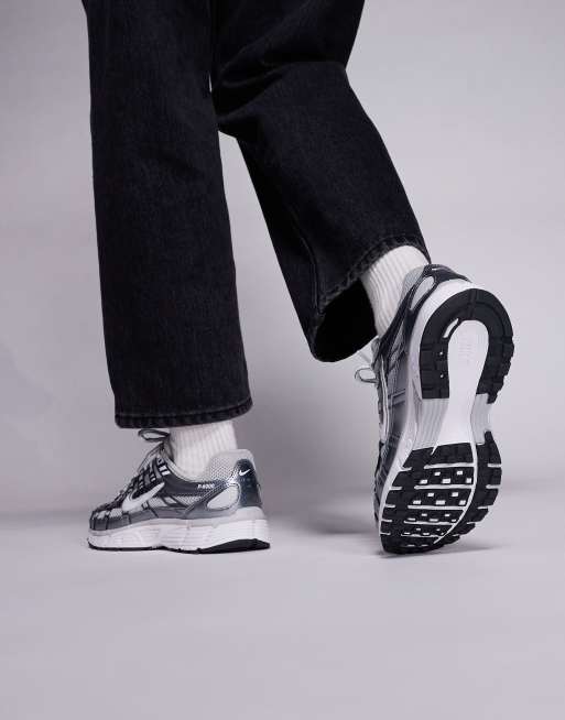 Nike P-6000 trainers in grey and silver, 4 of 5