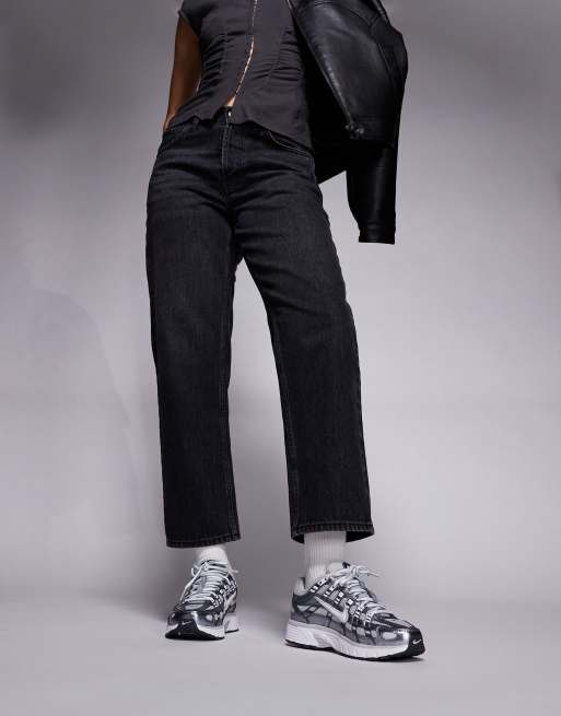 Nike P-6000 trainers in grey and silver, 5 of 5