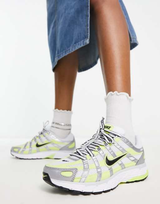 Nike P-6000 trainers in lemon twist and silver | ASOS