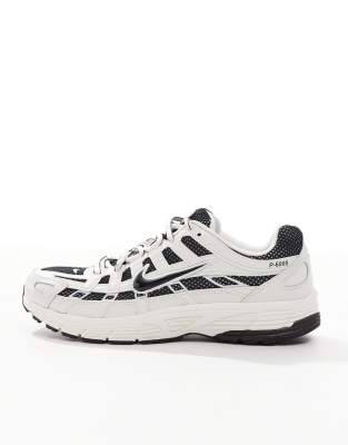 Nike Men's White P-6000 Trainers In Off And Black
