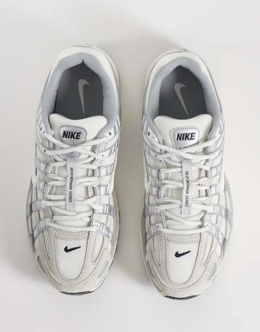 Nike P-6000 trainers in off white suede, 5 of 5