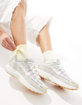  P-6000 trainers in silver and beige