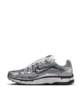 Nike P-6000 trainers in silver
