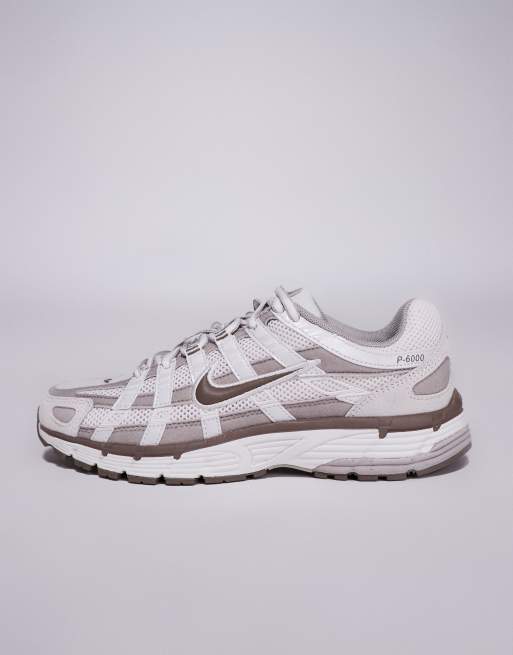 Nike P-6000 trainers in white and brown, 2 of 5