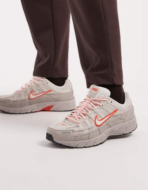 Nike P-6000 trainers in white and orange , 2 of 5