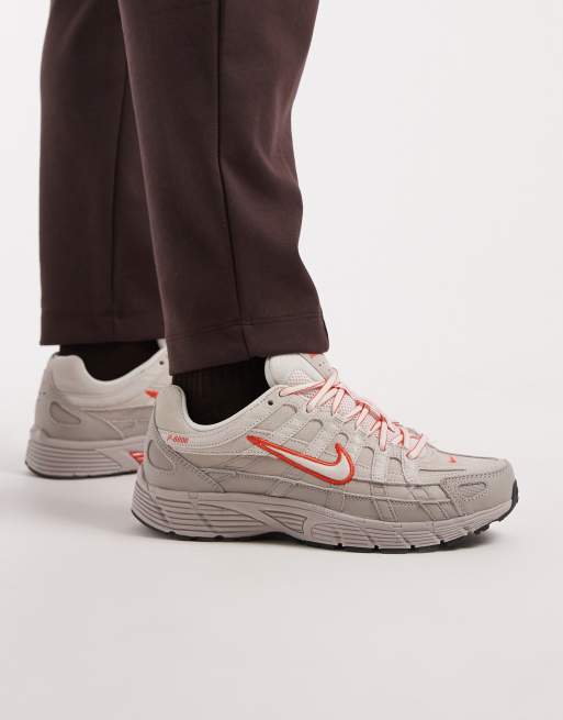 Nike P-6000 trainers in white and orange , 5 of 5
