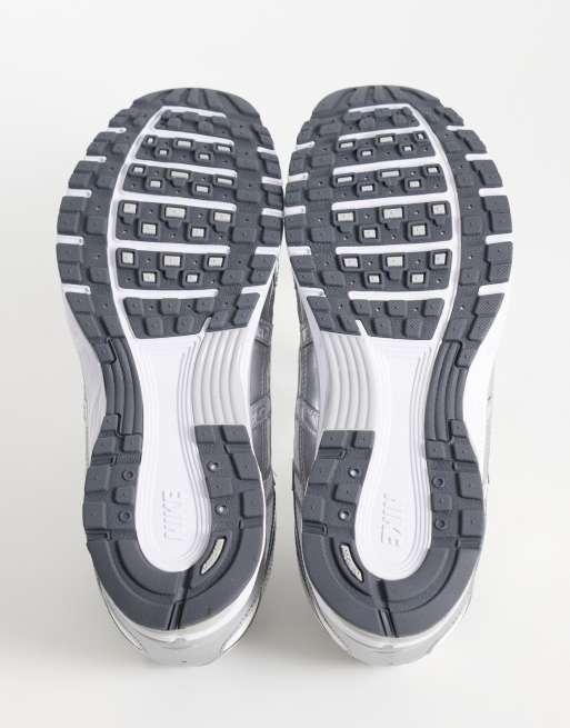 Nike P-6000 trainers in white & metallic chrome, 5 of 5