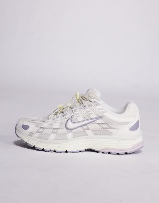 Nike - P-6000 - Unisex-Sneaker im Utility-Stil in hellem Knochenweiß/Platin-Violett
