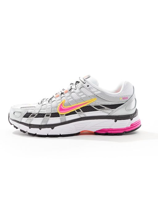 Nike P 6000 Unisex Sneakers bianche e rosa