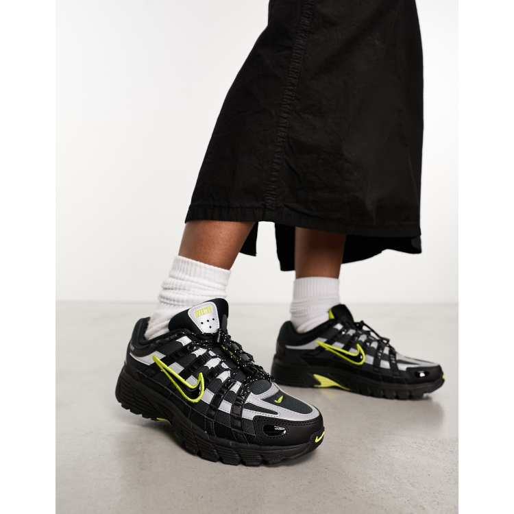 Nike P-6000 unisex trainers in black and green | ASOS Nike P-6000 \