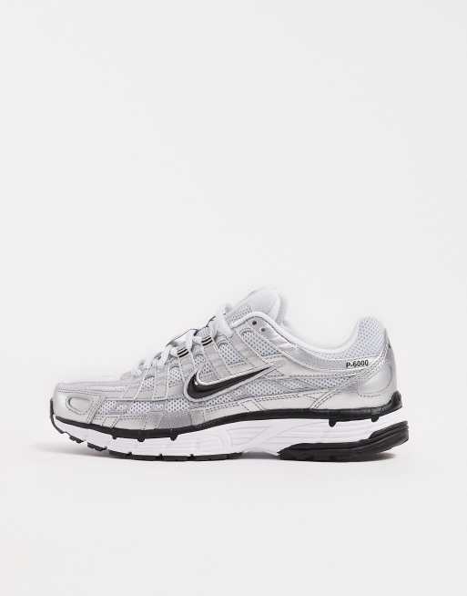 Nike P-6000 unisex trainers in black and silver, 2 of 5