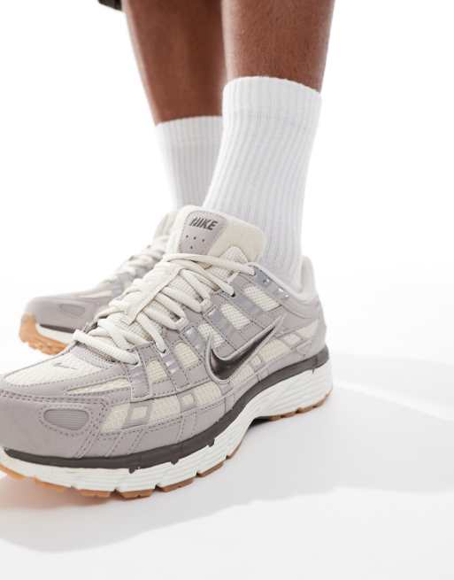 Nike P-6000 unisex trainers in grey and brown
