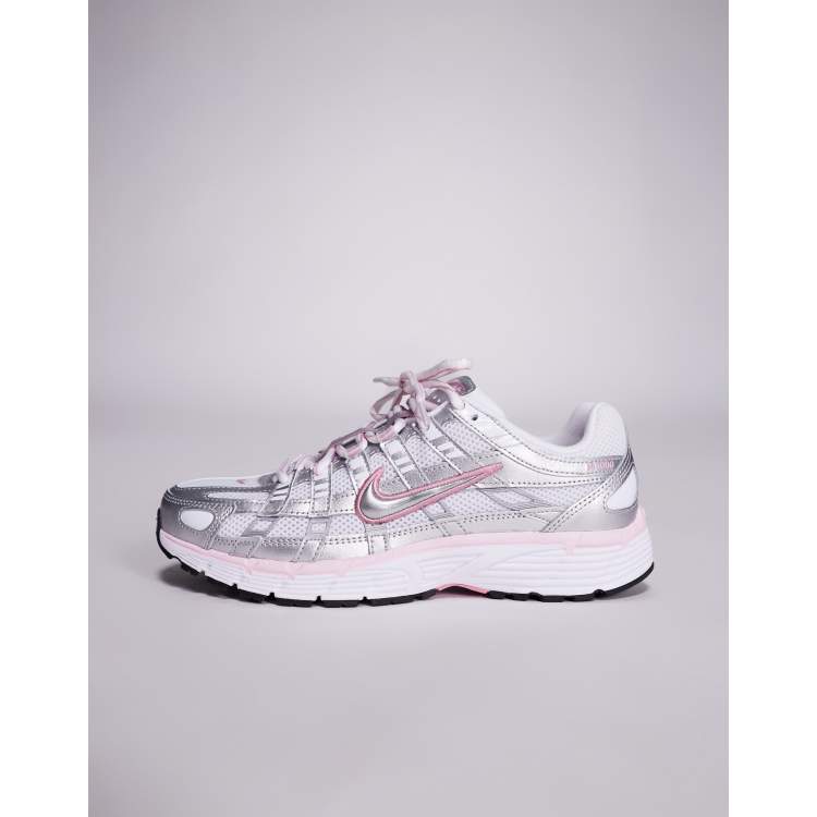 Nike P-6000 unisex trainers in silver and pink ASOS - Main Image