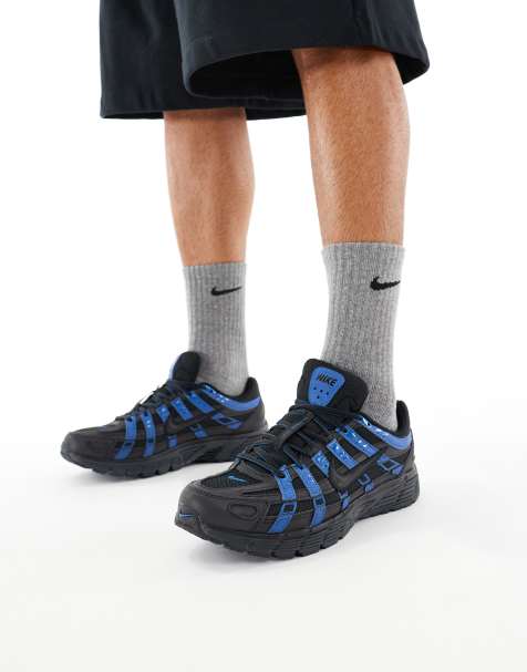 Nike – P-6000 Utility – Czarno-niebieskie buty sportowe z opalizującym wykończeniem - view 1
