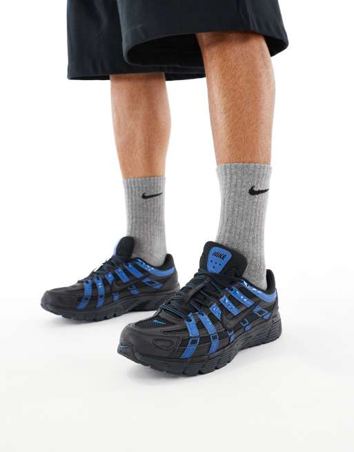 Nike – P-6000 Utility – Czarno-niebieskie buty sportowe z opalizującym wykończeniem