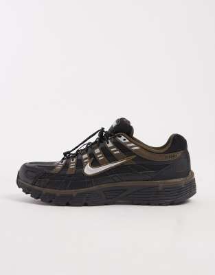 P-6000 Utility - Sneaker in Schwarz und Braun mit Schnellschnürung Schwarz MW 4